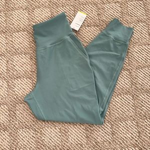 NWT M old navy high waisted power soft 7/8 jogger aqua mint green blue